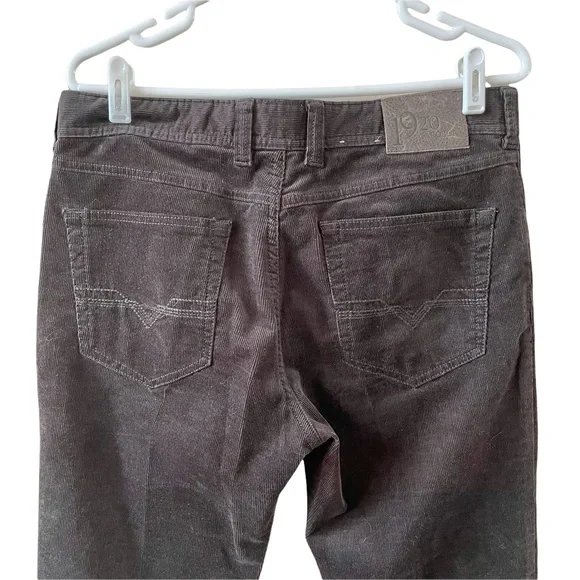 ❤️SOLD❤️ MENS 1920 GARDEUR CASUAL DARK BROWN CORDUROY PANTS JEANS STYLE 34/30 - Picture 10 of 11
